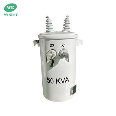 kupować 50kva Jednopasowy Transformator Naświetlany na Biegunie Rodzaj Oleju Dystrybucja 4160V Do 120/240V CSA ANSI/IEEE Standardy produkcja online