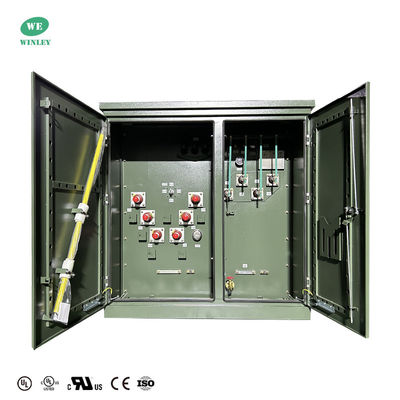 kupować UL Certified 3 Phase Pad Mounted Transformer Oil Immerged 500Kva 34,5KV do 208Y Dead Front Loop Feed produkcja online
