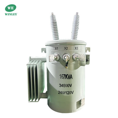 kupować 167Kva Jednopasowy transformer na słupie, olej zanurzony 34,5KV do 240V ANSI Standardy IEEE produkcja online