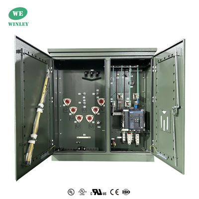 kupować UL 350KVA Residential Pad mounted transformer  3 Phse Oil Immersed 12470V to 208Y ANSI C57 produkcja online