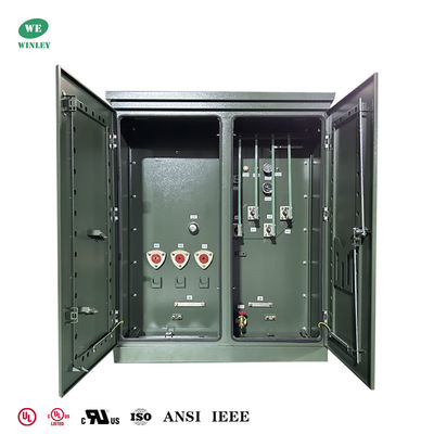 kupować 300Kva Trzyfazowy Transformator Zmontowany Na Podkładce Rozporządzenie mocy 2400V Do 480V UL Wykazane produkcja online