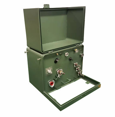 75KVA Jednofazowy transformator olejowy z podkładką montowany 19920V 34500V