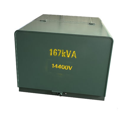 167KVA Jednofazowy transformator olejowy 34500V 19920V 480Y 277V