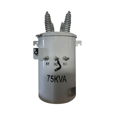 75kva Jednopasowy elektryczny transformator typu dystrybucyjny 34500V do 240V