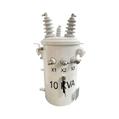 10kva Jednopasowy słupkowy przekształcacz zamontowany w oleju typu 4160V do 240V