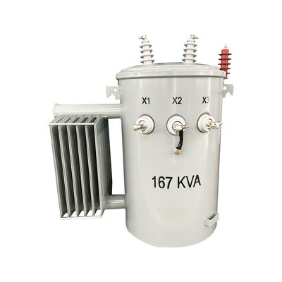 Transformator dystrybucyjny montowany na pojedynczym biegunach stopniowo obniżony z 12470V do 277/480V ANSI / IEEE