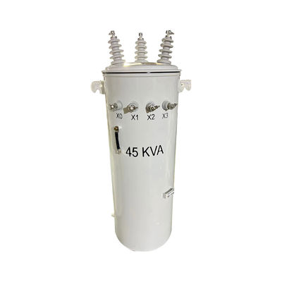 75KVA Trzyfazowy transformer na biegunach, olej zanurzony 13800V do 480V