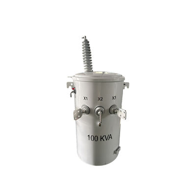 100 Kva Jednopoltówkowy Transformator Dystrybucyjny Olej Typ 34,5KV Do 120V Standardy IEEE