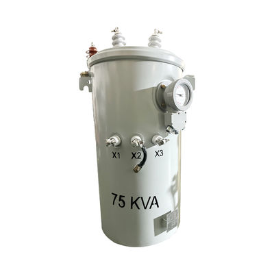 75Kva Elektryczny transformator Typ oleju Dystrybucja Jednofazowy transformator na biegunie 2400/4160GrdY