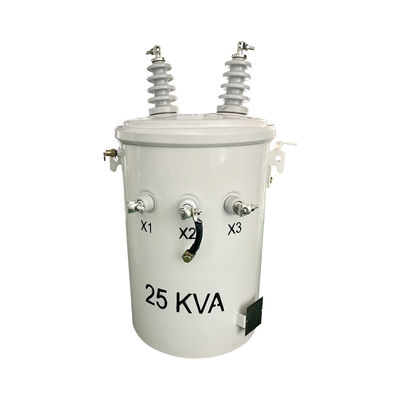 25kva Jednopasowy płyn napełniony słupem Transformator rozdzielczy powietrzny 12470v Do 480v