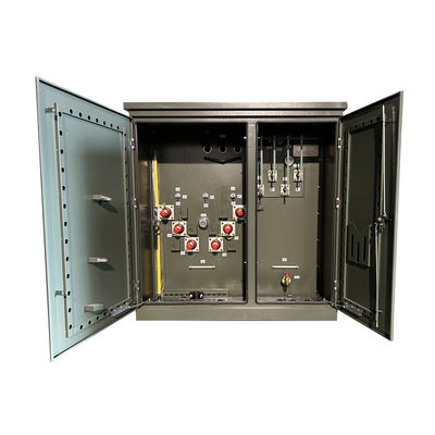 Transformator dystrybucyjny montażowany na 3 fazowym podkładzie 500 Kva 34500V do 480Y/277