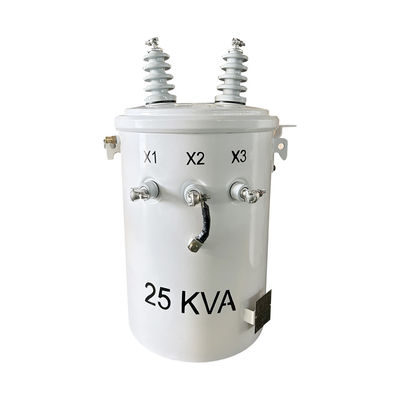 25KVA Jednopasowy transformator na słupie 4160V do 120V ANSI / IEEE C57
