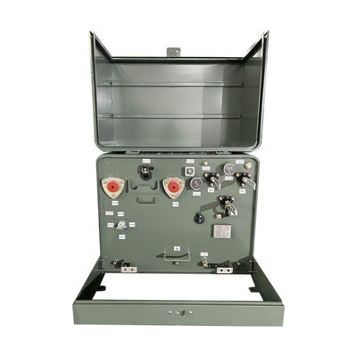 75kva 1 fazowa podkładka zamontowana w oleju transformatora elektrycznego zanurzona 12,4 KV do 120 V aNSI IEEE