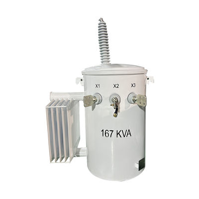 Transformator dystrybucyjny z jednopasowym słupem podwójny owijanie 167Kva 34,5KV Do 120V