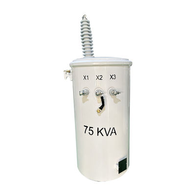 75 kVA jednofazowy transformator na biegunach Standardy IEEE/ANSI 12470V do 480V Transformator biegunach mocy