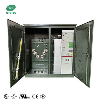 3000 Kva 3-fazowy podkładek zamontowany transformator Step-Down 24940V & 12470V UL Certyfikowany spełnia DOE 2016 ANSI IEEE Standardy