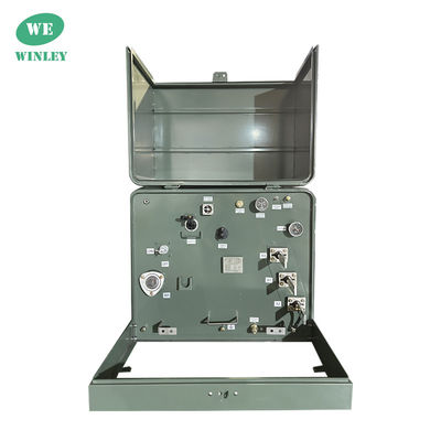 200 Kva mieszkaniowe jednofazowe podłoże zamontowane w transformatorze dystrybucji oleju zanurzone 34500V do 120V