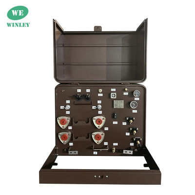 1 Transformator zamontowany na podkładce fazowej Transformator rozdzielczy zanurzony w oleju 7200V ANSI Standardy IEEE