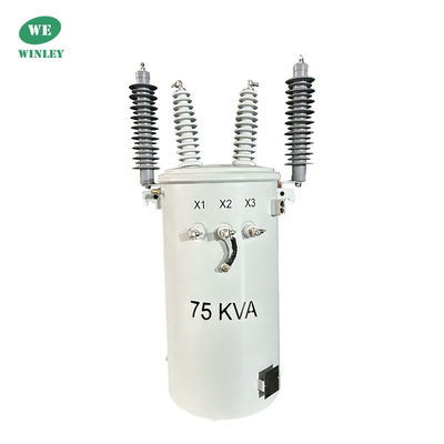 75kva Transformator na słupie Olej zanurzony 22860V Transformator mocy elektrycznej