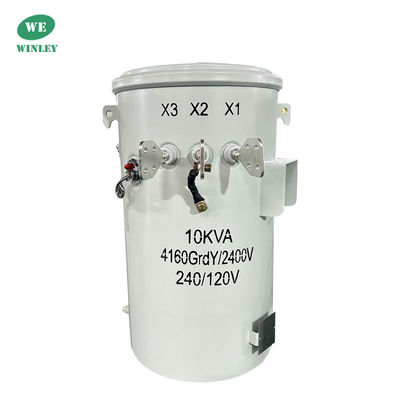 10Kva Jednofazowy słup zasilania Transformator zamontowany olej zanurzony 100Hz 4160V cena producentów