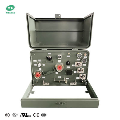 UL 37.5KVA 13800V do 240/120V Transformator rozprowadzany w oleju z podłożem jednofazowym Transformator zamontowany na podłodze