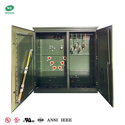 Transformator na podkładzie trójfazowy z certyfikatem UL/CUL 3750KVA 12.47KV do 480V do dystrybucji energii średniego napięcia