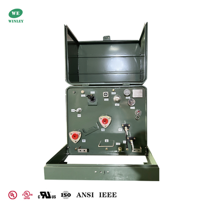 UL Wykazane 75Kva Jednopasowe podkładki zamontowane transformatory Rozkład mocy 480V Do 120V ANSI Standardy IEEE