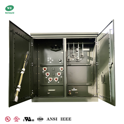 American Standard UL/CUL Certified 2000Kva Three Phase Pad Mounted Transformer 12470V do 480V Transformator dystrybucyjny wypełniony płynem