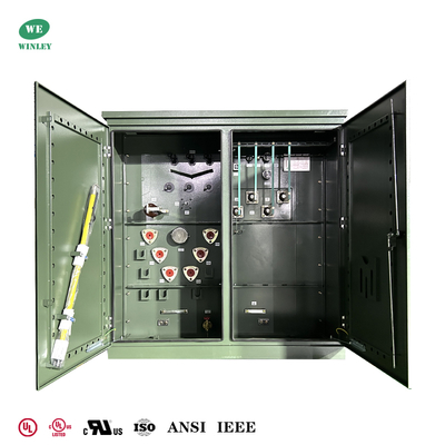 Transformator stacyjny trójfazowy 1500 kVA, z certyfikatem UL, do dystrybucji energii elektrycznej, wielonapięciowy 13,8 kV 13,2 kV 12,47 kV do 480 V, zgodny ze standardami ASNI