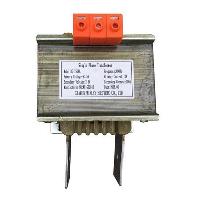 750VA 300A 12A Jednofazowy transformator kontroli napięcia 400Hz 62,5V do 2,5V