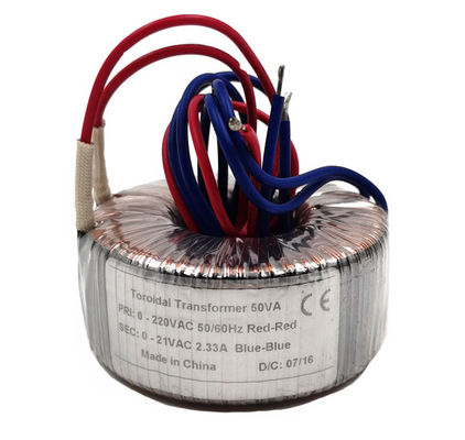 Izolacja 70VA Elektroniczny transformator toroidalny 230VAC do 24VAC