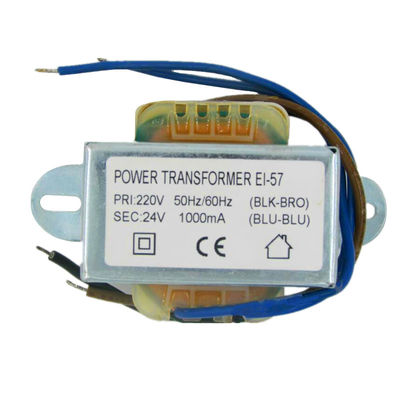 Transformator jednofazowy 24VA EI Power 230V 24V 1000mA/1A Miedź