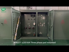 UL wymienione 150Kva 3 Fazy Pad zamontowany transformator 12870V Do 208V zasilacz promieniowy ASNI Standardy IEEE